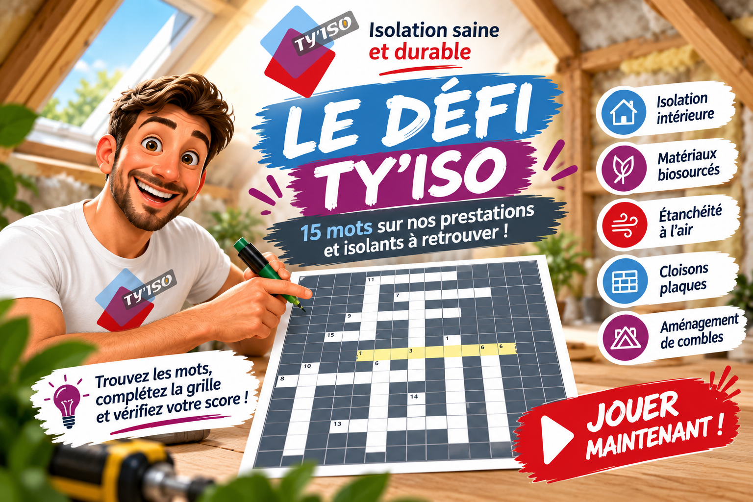 Le defi TYISO mots et isolation